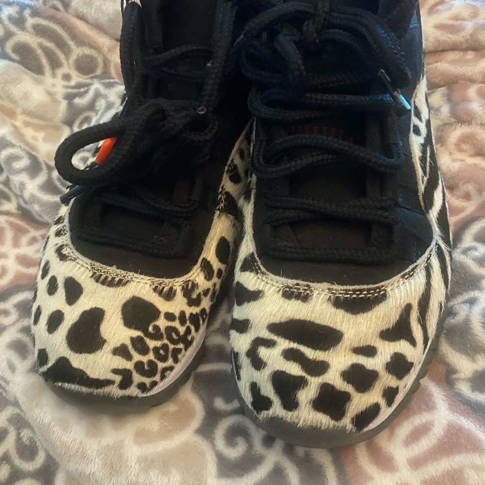 Nike Black and White animal instinct Jordan 11s